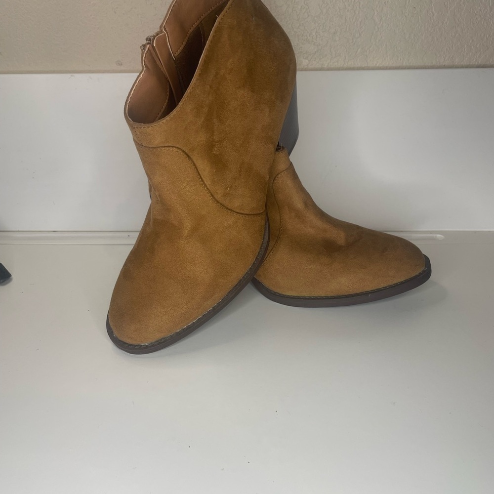 Market & Spruce Brown Ankle Booties - Picture 4 of 5